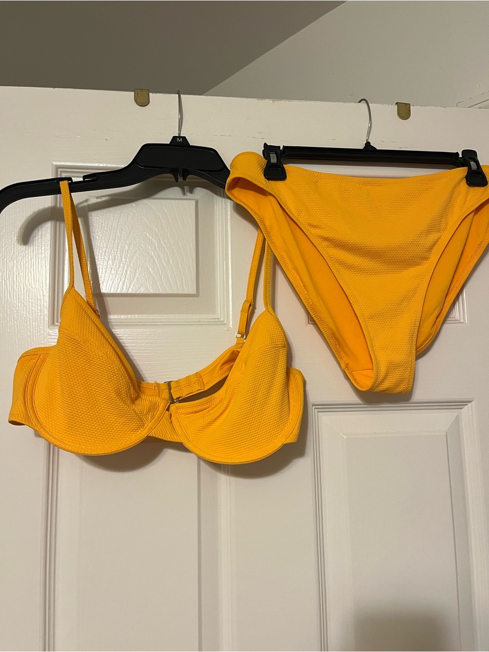 Old Navy Yellow, Blue, & Gingham Textured Underwire Bikini Sets